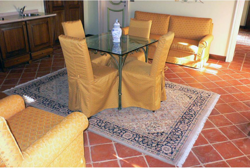 25x25 cm quadratische Terracotta-Fliese