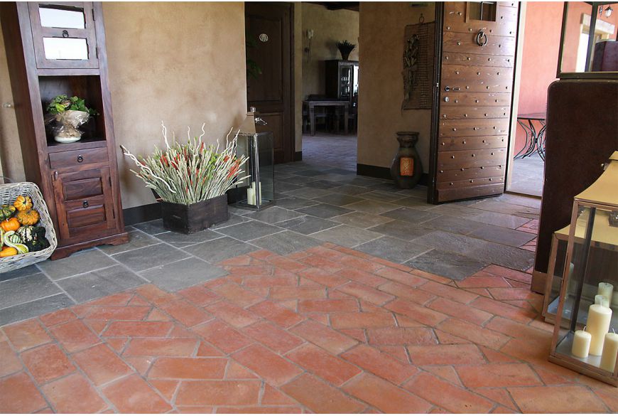 15x30 cm rechteckige Terracotta-Fliese